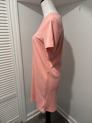 adidas Girls Originals Rib Knit Dress - Semi Pink Spark Size L