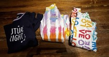 3 Sets Children’s Place Pj Pajamas Size 6 Glow In The Dark-tie Dye