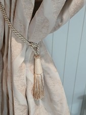 Great Curtains With A Chenille And Satin Texture. Tie-backs Included.