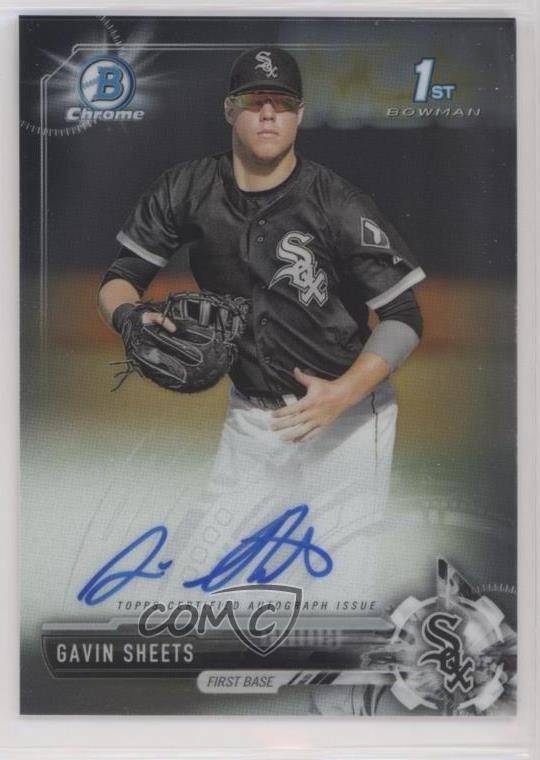 2017 Bowman Draft Chrome Draft Pick Auto Gavin Sheets #CDA-GS Auto 8b5