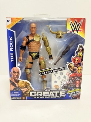 WWE Create A Superstar The Rock Figure Pack Brand New Sealed Box D3