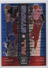 2021 Panini Donruss Optic All-Stars Blue Pulsar Prizm Luka Doncic Trae Young 1jy