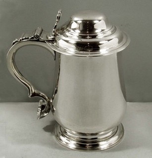 English Sterling Silver Tankard 1766 EXCELLENT