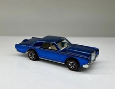 Vintage Hot Wheels Redline MIRROR OVER CHROME Personalizzato Continental Mark III Blu 