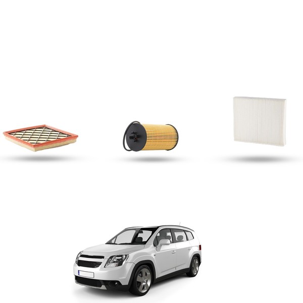 Hoffcar Wartungsset - 3 Filter FüR Chevrolet Orlando 1.4 Turbo 103KW Ab 2012-image
