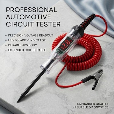 Digital Voltage Circuit Tester Pen 6V 12V 24V Auto Truck Test Light Tool