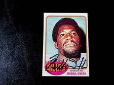 Bubba Smith Autographed 1976 Topps Football Houston Oilers Card #377 NFL Auto