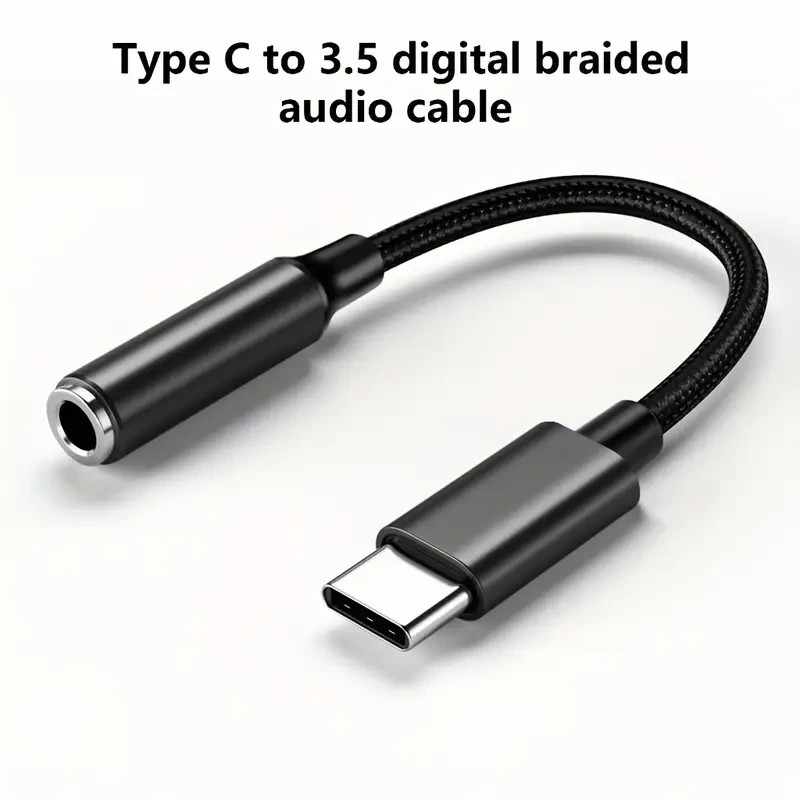 Adattatore USB Tipo C A Jack Audio 3.5 Mm Femmina - Cavo Aux Con Chip DAC Per Cuffie E Chiamate