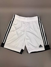 adidas Kids White 3 Stipes Athletic Shorts Size L 13-14Y