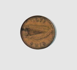 IRELAND, 1971 - 2P , IRISH HARP