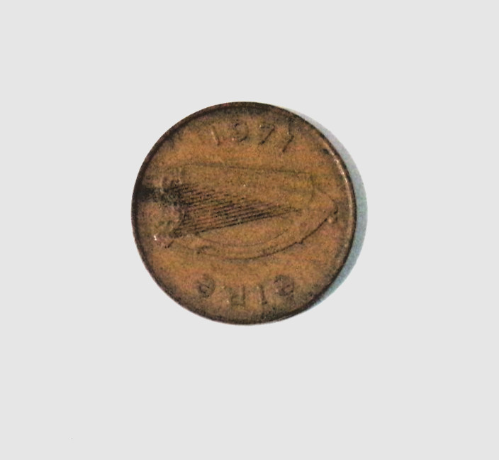 IRELAND, 1971 - 2P , IRISH HARP