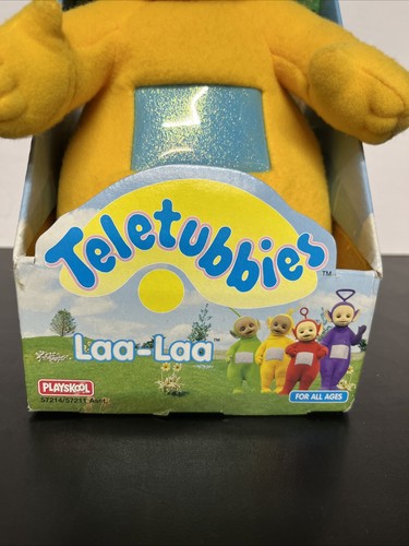 Peluche Vintage 1998 Playskool Teletubbies Laa-Laa Giallo 13" - Nuovo in confezione C4 - Foto 2 di 11