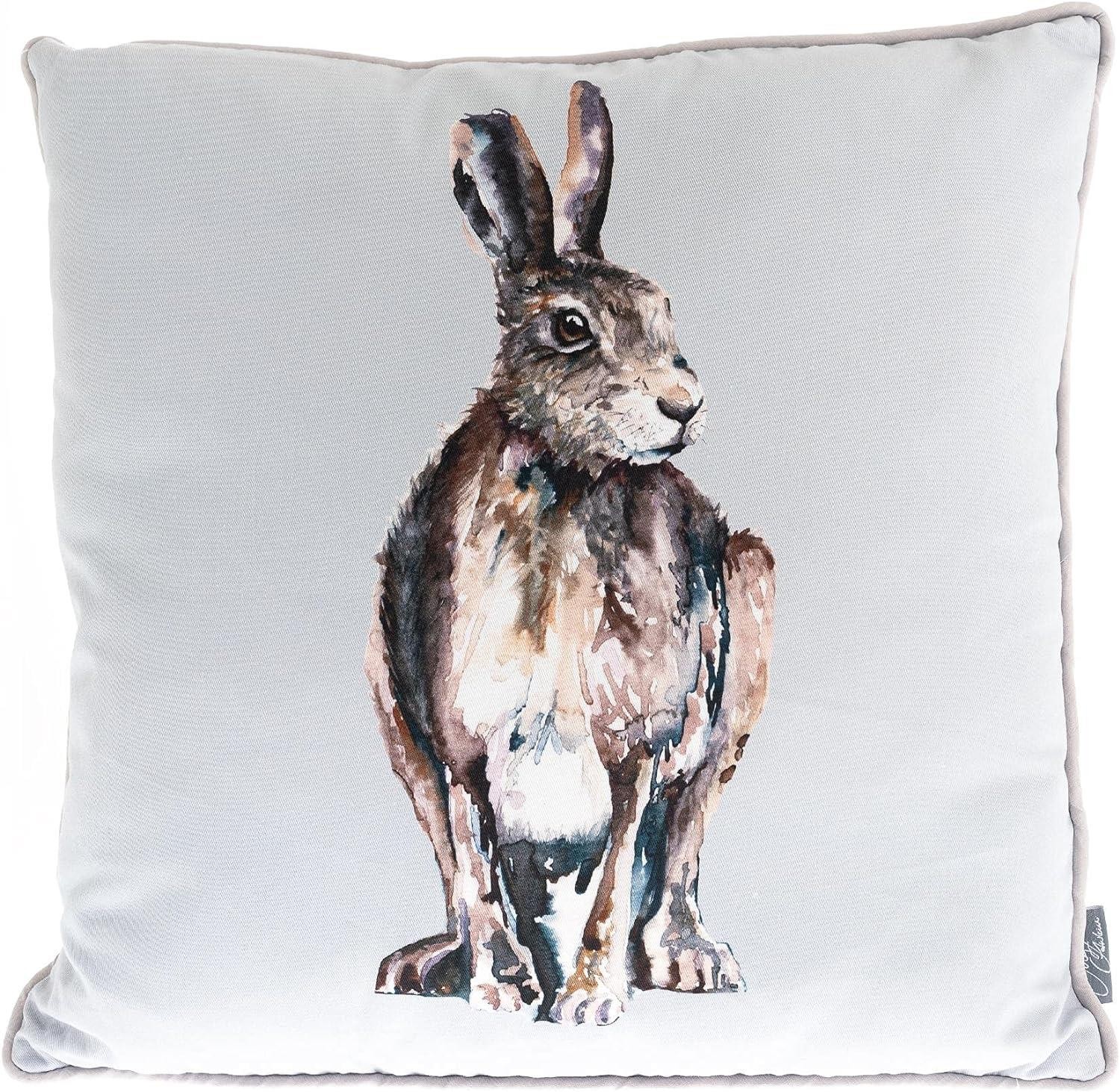 Meg Hawkins Scatter Cushion - Hare Wildlife Design