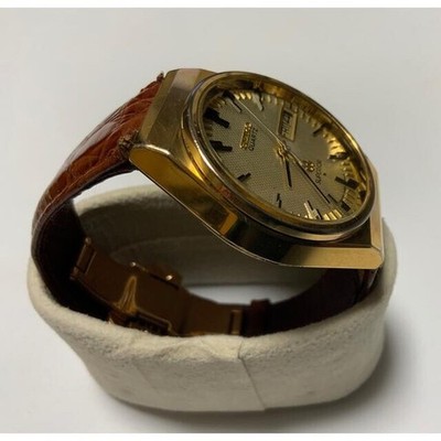 Vintage [fast neuwertig] Seiko Superior 4883-8100 Gold Quarz Herrenuhr JAPAN