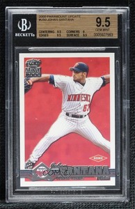2000 Pacific Paramount Update Johan Santana #50-U BGS 9.5 GEM MINT Rookie RC