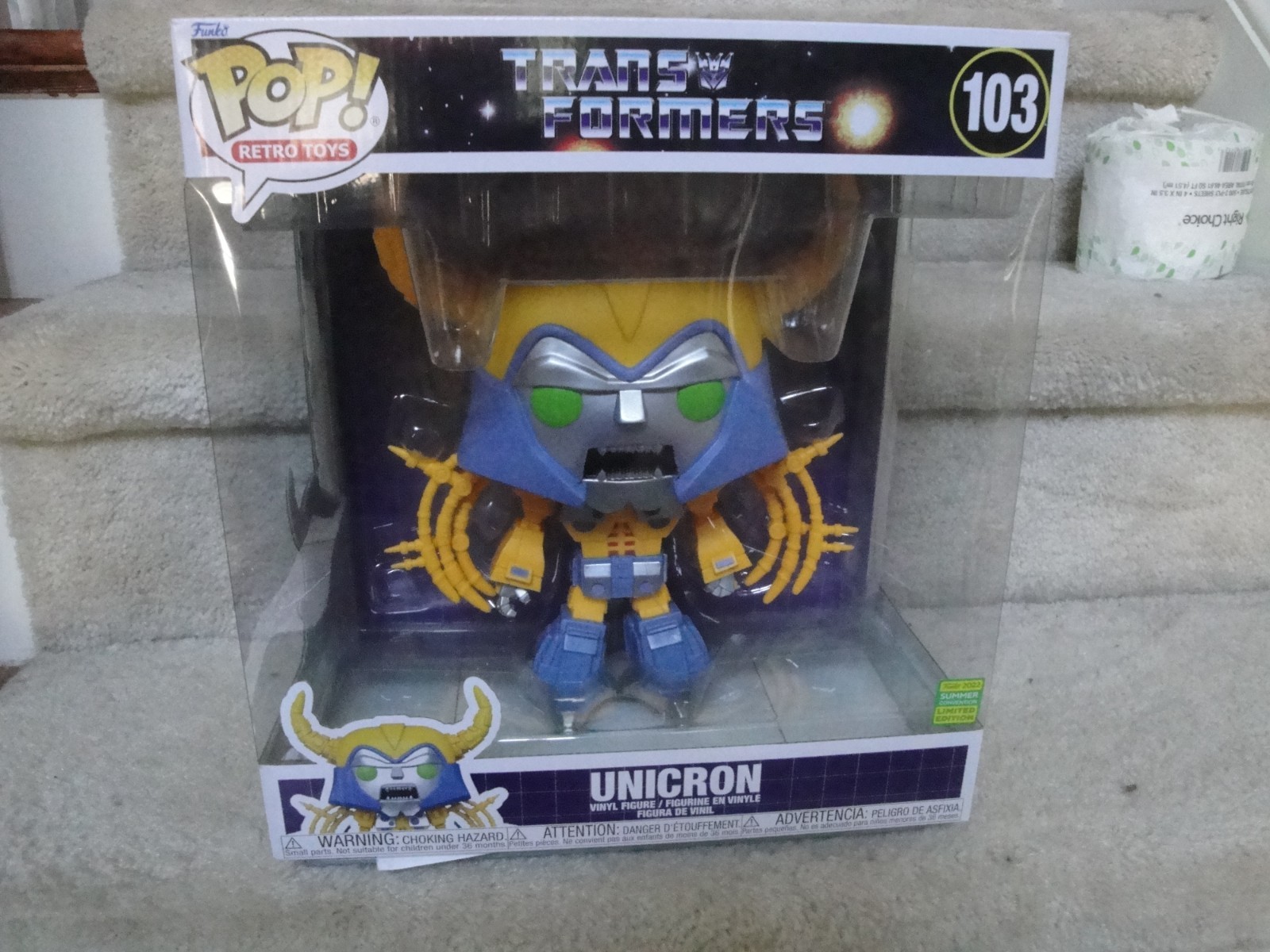 Figura Funko Pop Vinilo Retro Juguetes Jumbo Transformers Unicornio #103 Nuevo En Caja