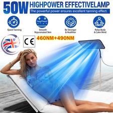 50W Facial Lamp Tanning Light Full Blue Sun Solarium Face Body Tanner For Home