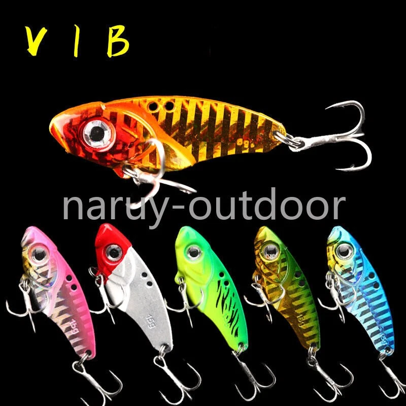 9er Pack Metal Vib Blade Lure Sinking Vibration Baits Vibe für Barsch Zander - Bild 2 von 4