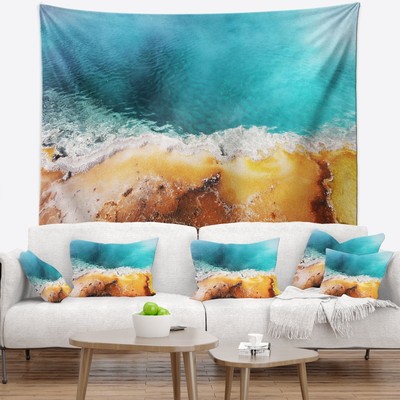 Designart 'Beautiful Morning Glory Pool' Landscape Wall  Small