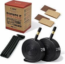 2-Pack 700X25-32C 28" X 1.00-1.25" Bike Inner Tubes with 4 Tire Levers 12 Gl