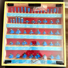 1/4" Shank 50-pc Router Bit Set, Woodworking Power Tools, Carbide-Tipped NEW 
