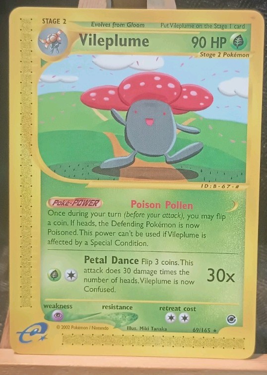 Pokemon Vileplume Expedition Base 69/165 Non-holo Never Played