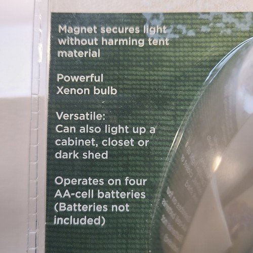 Coleman Tent Light Great Multi Use Item Tent, Shed, Closet 6-1/4" L 2-3/4" W - Picture 4 of 7