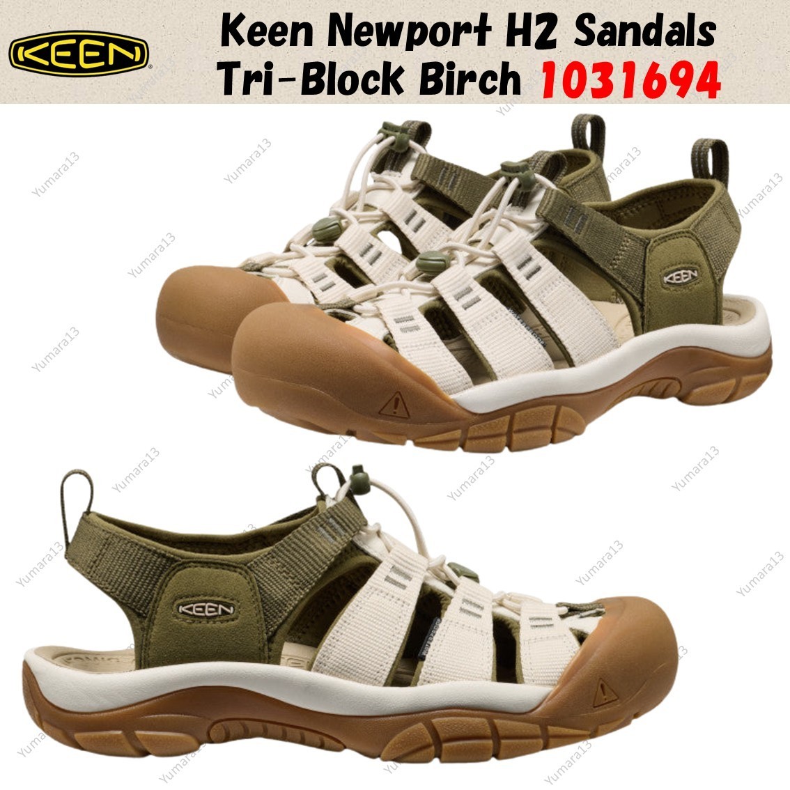 Keen Newport H2 Sandals Tri-Block Birch 1031694 Men's Size | eBay