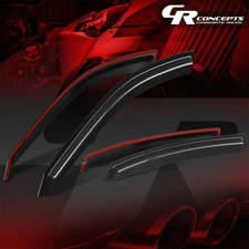 Black 4pc Carbon Fiber Pattern 3m Cloud Window Visors For 2000-2005 Chevy Impala