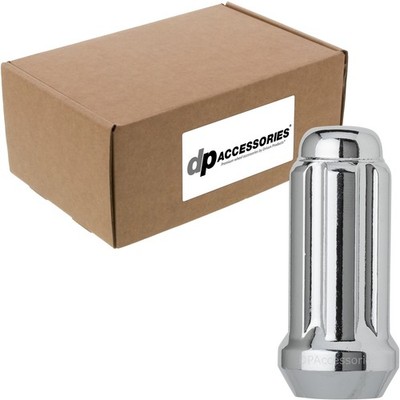 Chrome M14x1.50 Lug Nuts For Aftermarket Wheels Closed End XL Spline Box of 80