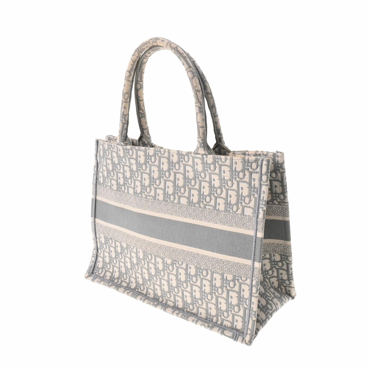 CHRISTIAN DIOR Oblique Book Tote White Canvas Bag | eBay
