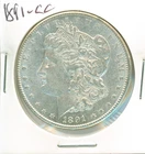 Better date 1891-CC Morgan silver dollar, attractive AU coin to consider!