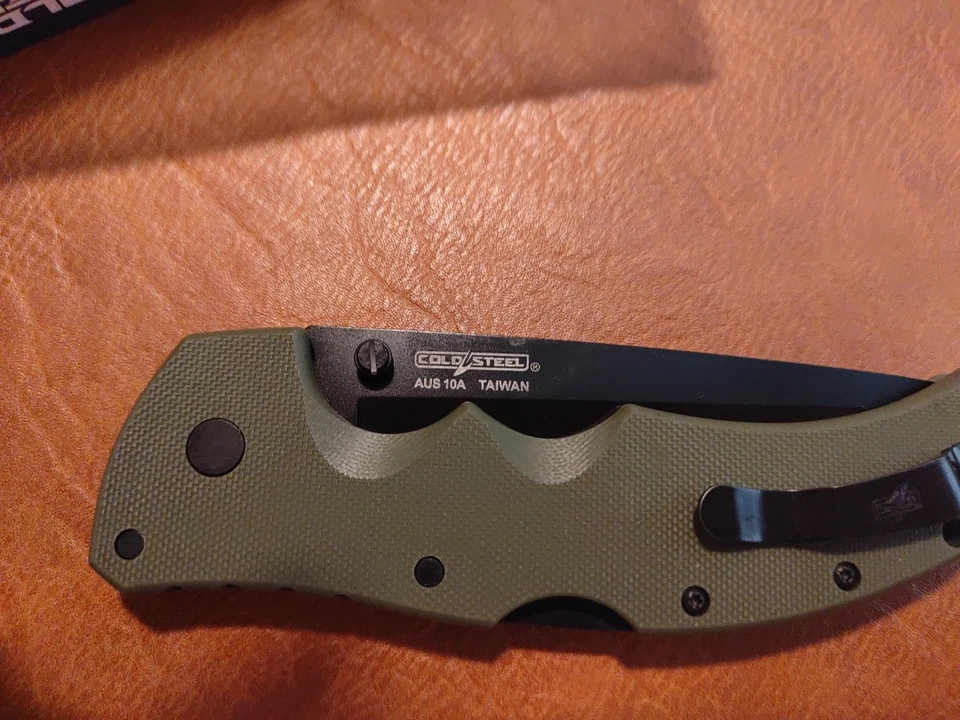 Cold Steel Recon 1 Tanto Green G-10 Handle DLC Coating  - Image 2 of 4