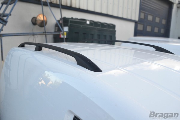 DachträGer FüR Volkswagen Caddy 2015 - 2021 SWB Van Aluminium Riegel - Schwarz-image
