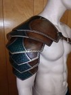 LEATHER ARMOR ORNATE SENTINEL 2 SHOULDER LARP COSPLAY 