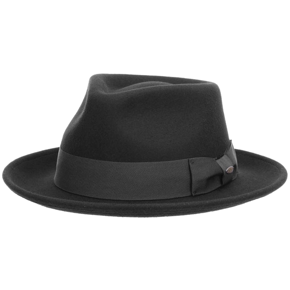 ASTRQLE Filzhut Fedora Schwarz - Klassischer Trilby Hut Medium 56-58cm