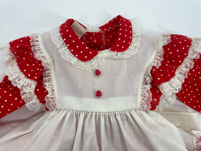 open lace back dress Red Denim White Shirt Pinafore Dress Set – ownthelooks-Development