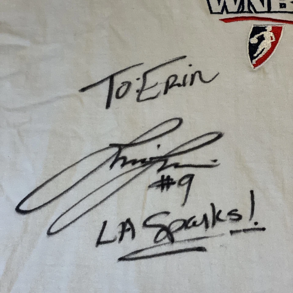 WNBA LISA LESLIE Autograph Signed Shirt Los Angeles LA Sparks #9 MVP HOF Auto - Image 2 of 4