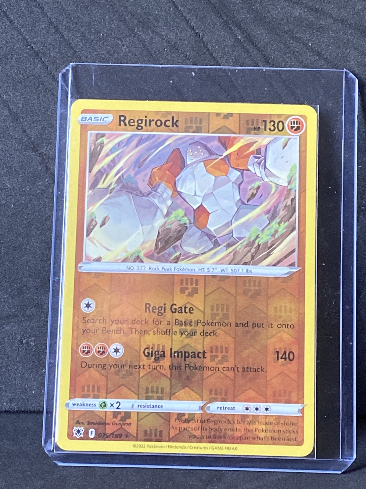 Pokémon Regirock Reverse Holo Astral Radiance 75/189 eBay
