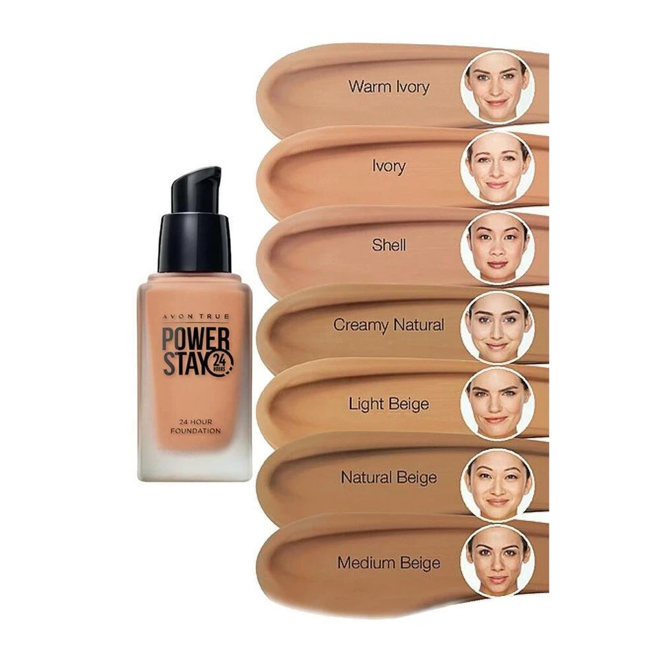 Avon True POWER STAY 24 Hour Longwear Foundation SPF10 -30 ml / Various Shades - Image 2 of 4