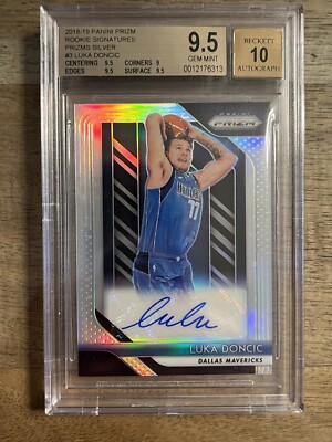 Luka Doncic 2018-19 Prizm Silver Bgs 9.5