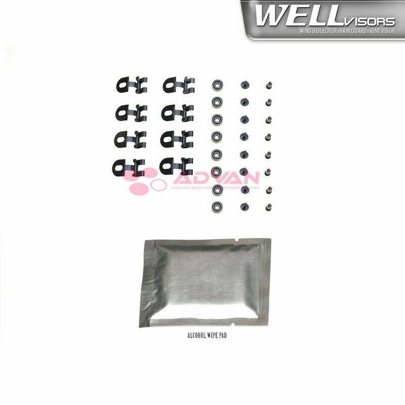 For 18Plus Nissan Leaf Wind Deflectors WellVisors Window Visors Rain