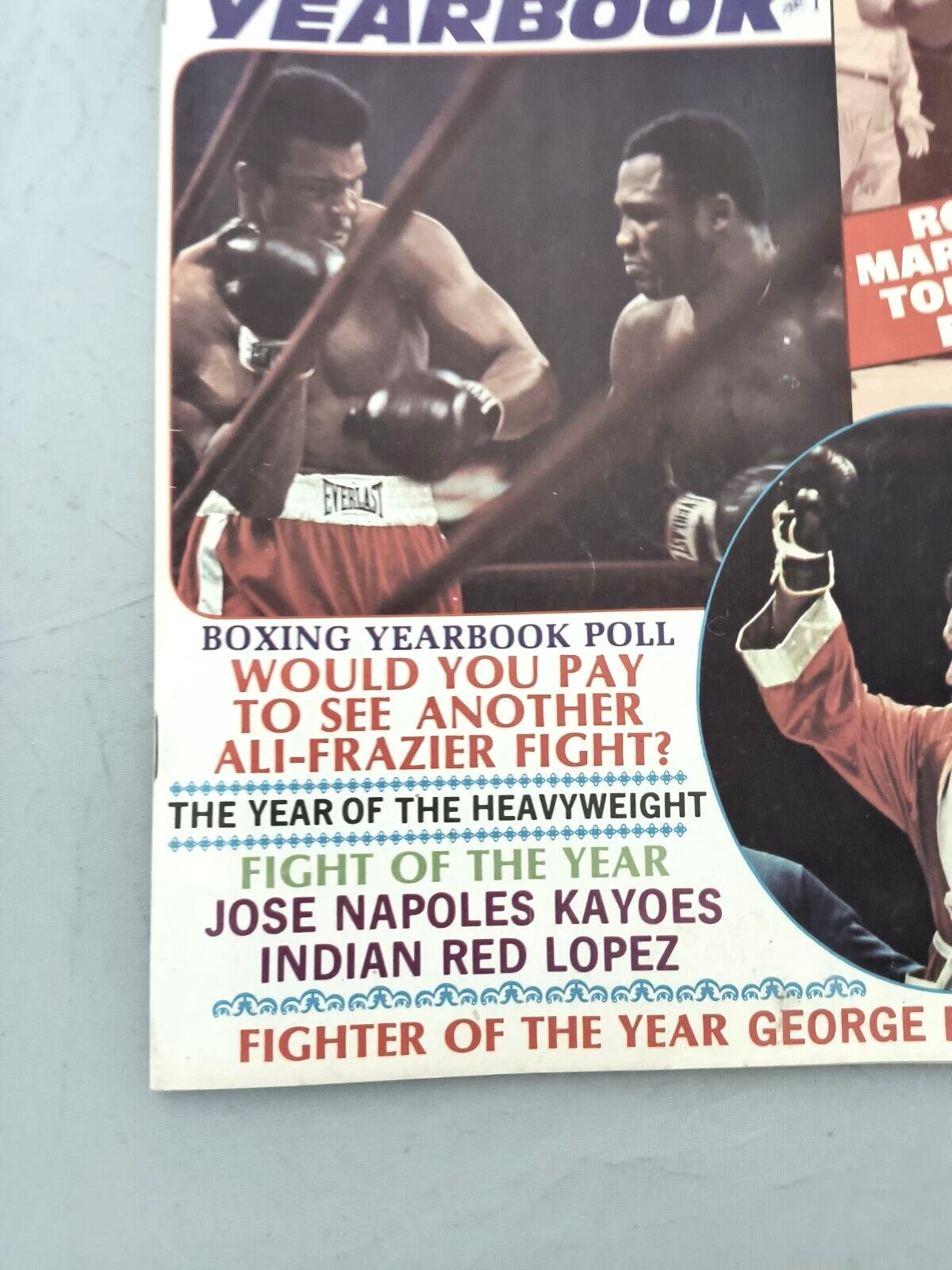 ボクシング イヤーブック マガジン 1973年 モハメド・アリ・フレイジャー MCM 広告写真  - 画像2/22
