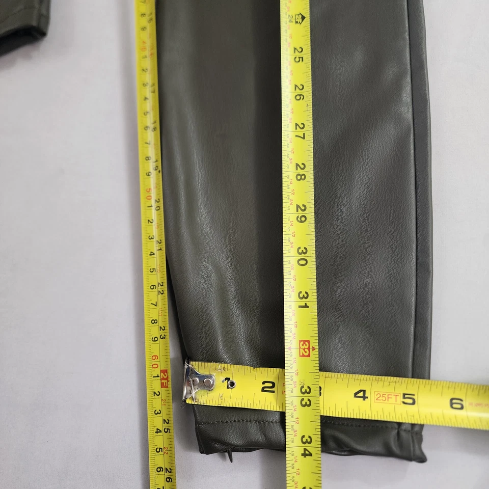 7 For All Mankind Mujer Pantalones Grande W 30L 26 Verde Poliéster - Imagen 2 de 4