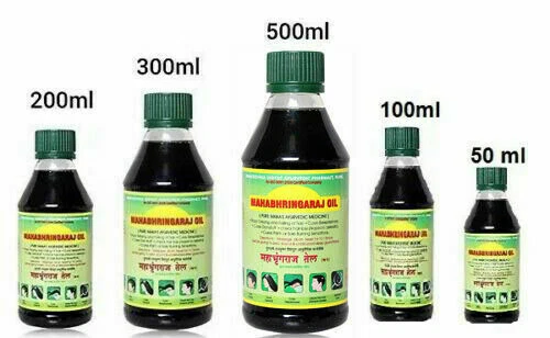 Maha Bhringraj Hair Oil Brahmi Amla Hair Growth Oil MahaBhringraj Scalp Masaging - Picture 1 of 5