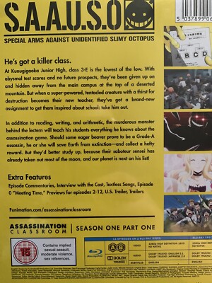 Assassination Classroom: Season Part Blu-Ray (2016
