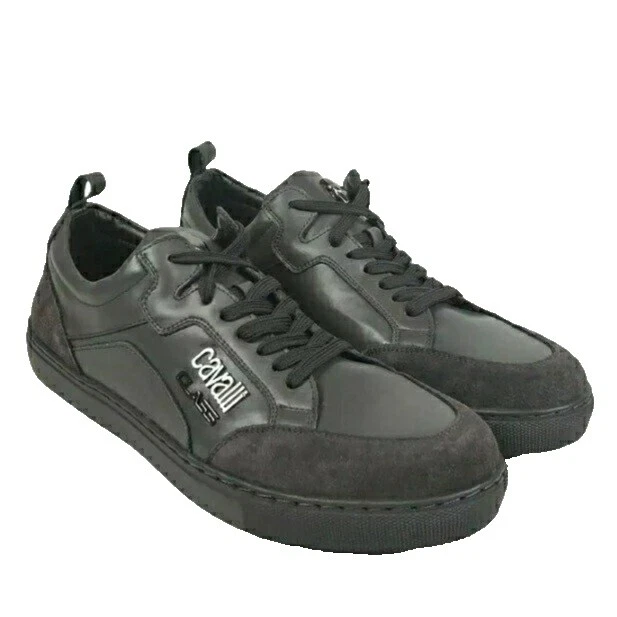 Parte superior de cuero Roberto Cavalli Zapatos informales sólido para hombres