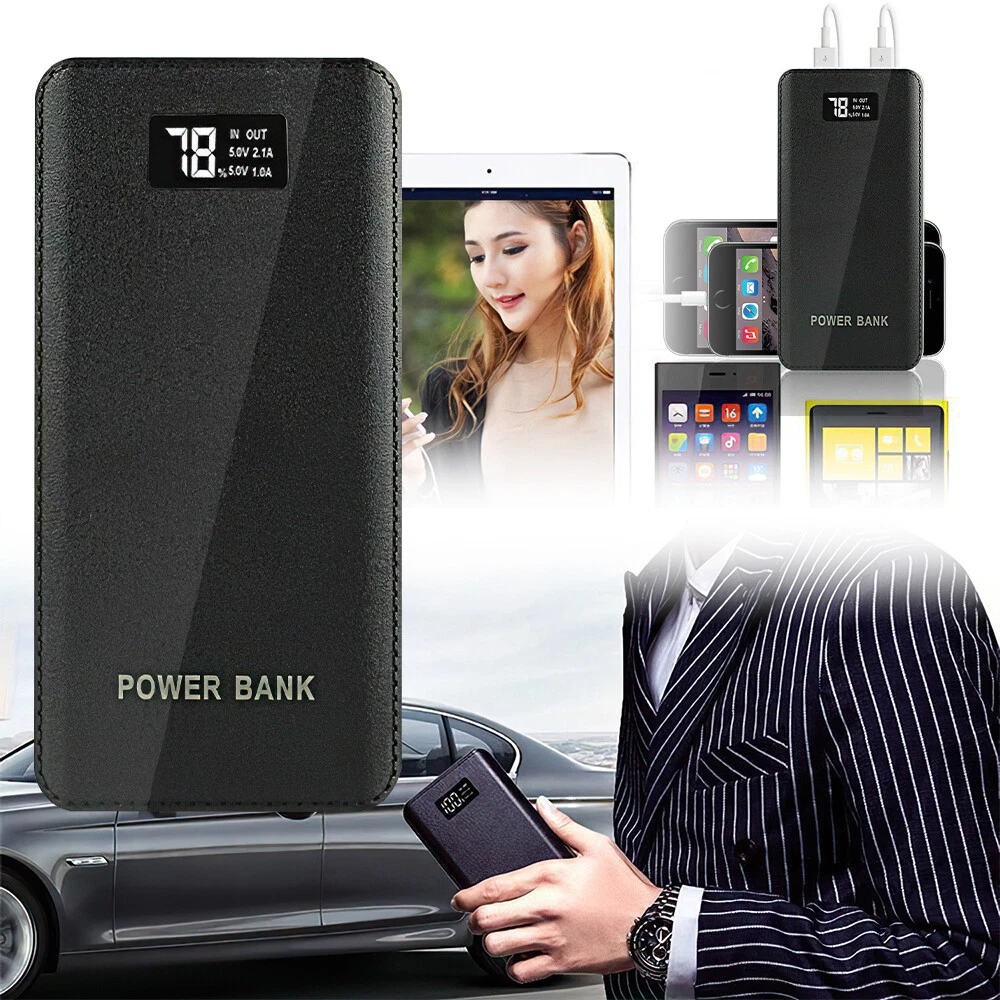 10000mAh LCD Power Bank with 4 USB Ports Fast Charging