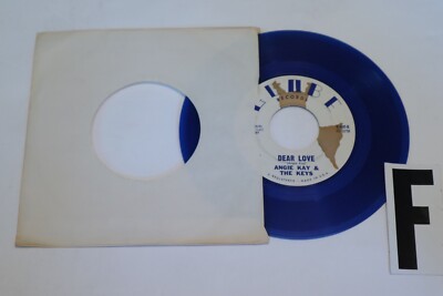 Angie Kay & The Keys Dear love Mama May I  7'' 45rpm Record original Blue Vinyl