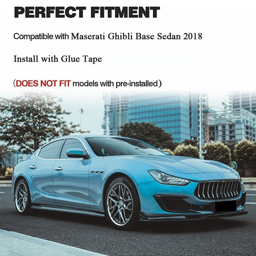 Aletas divisoras alerón delantero de carbono real para sedán Maserati Ghibli 2018-21 - Imagen 3 de 12
